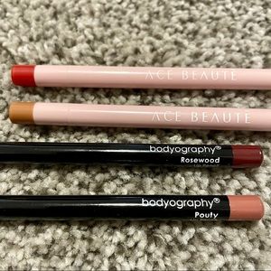 ACE Beauté & Bodyography Lip Liners, 4 total!